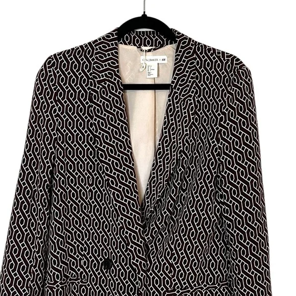 GP & J Baker H&M Collection Red Patterned Blazer - Picture 9 of 16